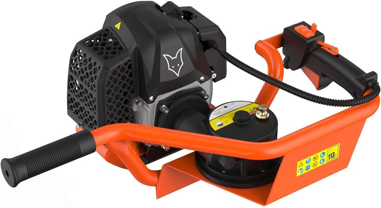 FUXTEC FX-EB152-3HP 52CC Benzin-Bohrmaschine mit 3 Bohrern 100/150/200 mm