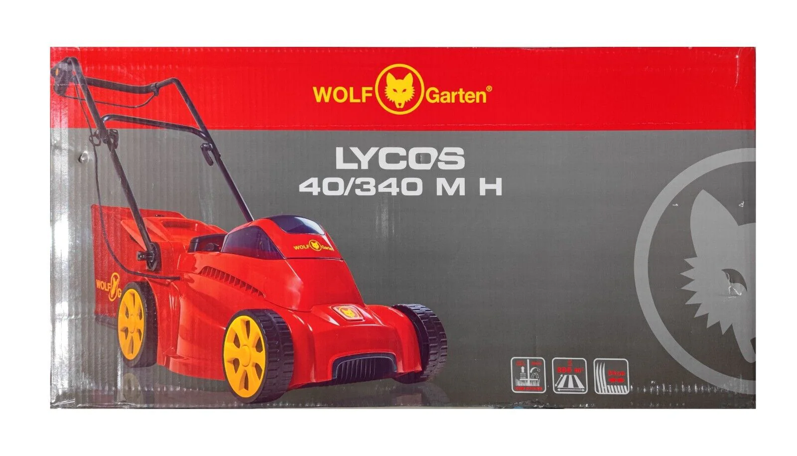 Tondeuse à gazon sans fil Wolf Garten Lycos 40/340 M (2025) – Batterie 40 V incluse