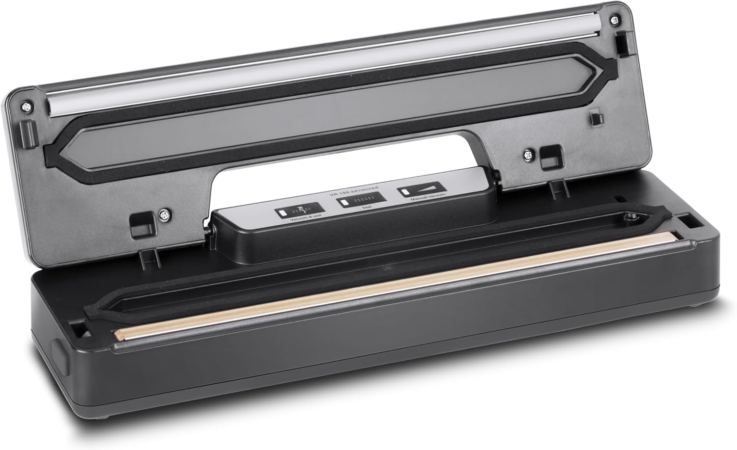 CASO VRH 790 Advanced Pro – Hochwertiger Vakuumierer für den privaten und professionellen Einsatz – Bis zu 200 Vakuumierzyklen in Folge möglich – Automatisches Vakuumieren von Flüssigkeiten – Edelstahl