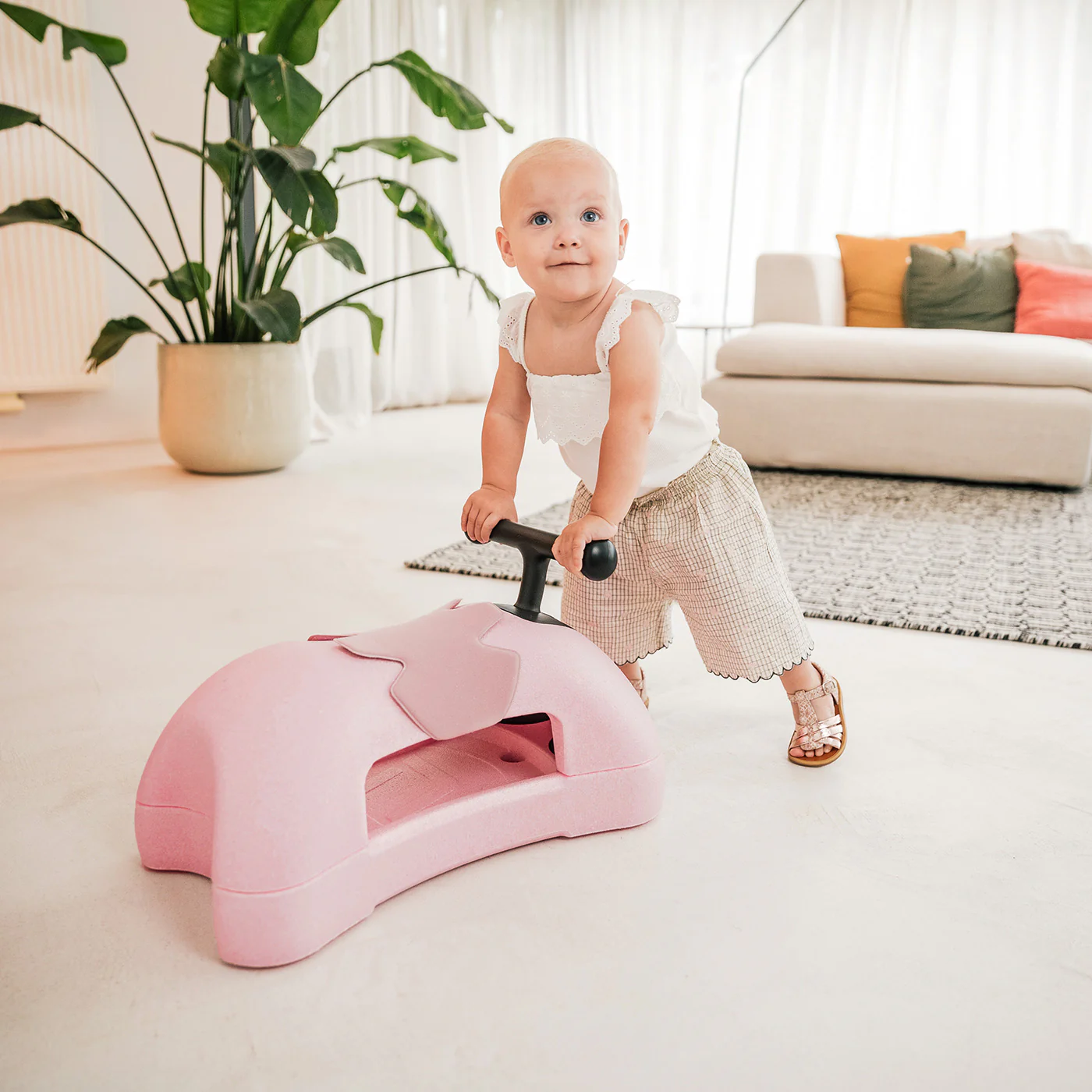 2025 Scoot and Ride Min første 3-i-1 gåstol og løbehjul i pink