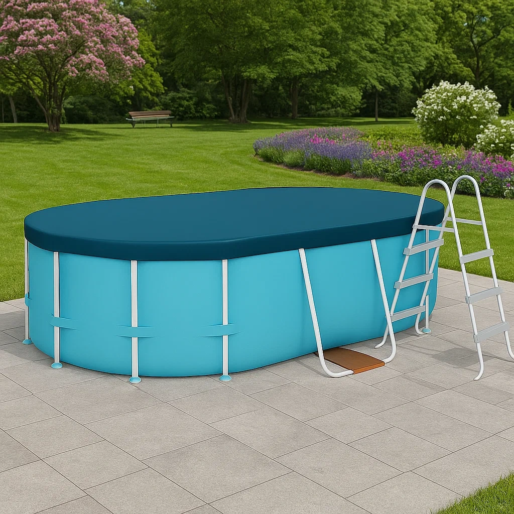 Piscine ovale amovible 418x243x98 cm eSudbHr126Js