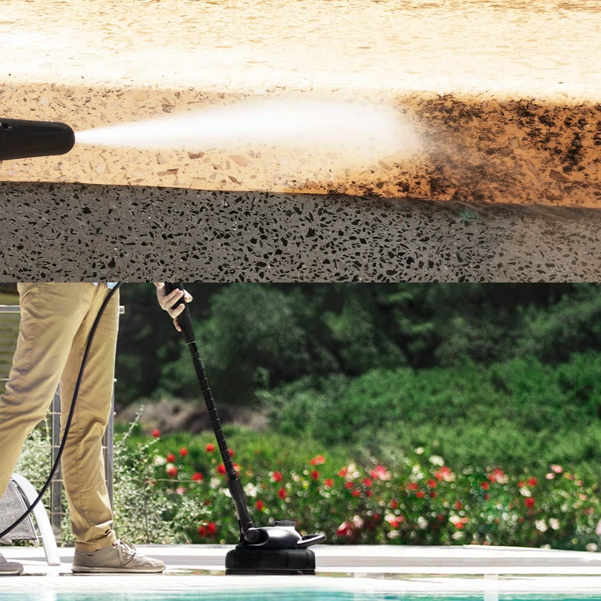 Cecotec HydroBoost 2400 AdvanceClean højtryksrenser. 2400W, Hjem, Have eller Bil, Flowhastighed på 480l/t, 180 trykbarer, Aluminiumpumpe, Aktionsradius 14 m