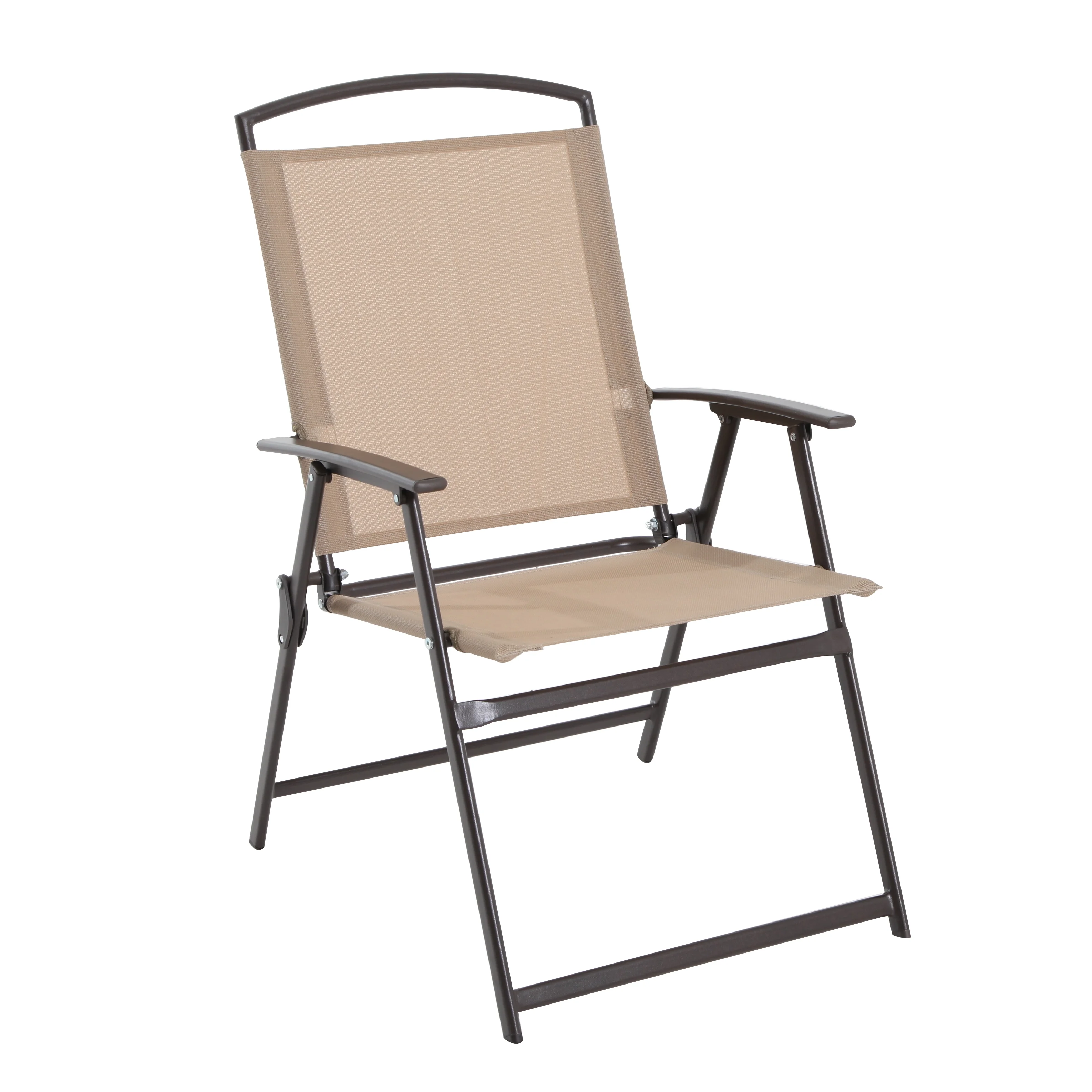 2025 Mainstays Albany Lane 6-delt udendørs spisebordssæt med parasol. Stål. Rød