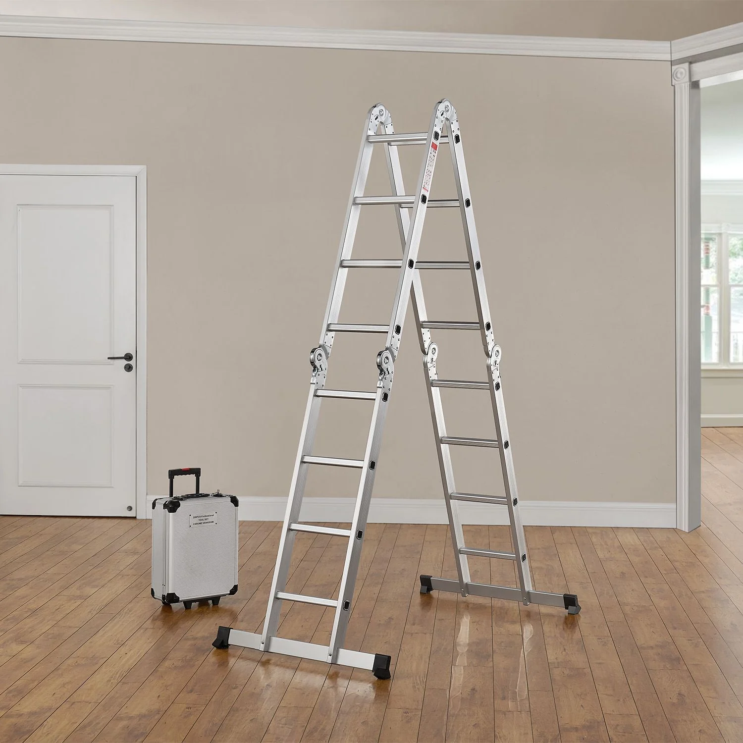 2025 Multifunktionale Aluminiumleiter 3,6 m – Vielseitig, stabil und kompakt