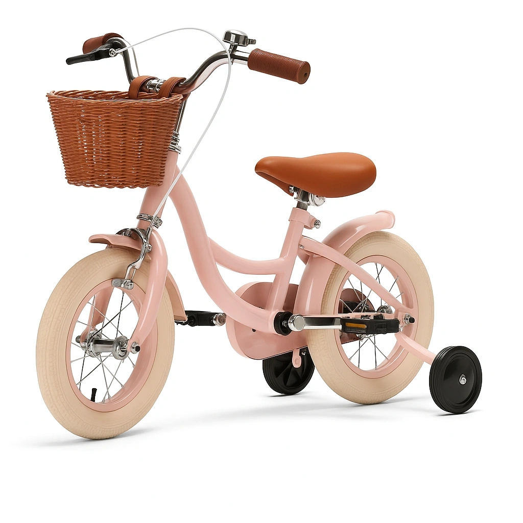Vélo enfant rose en métal et plastique avec roues de 14 pouces - DgoerQjm82OR