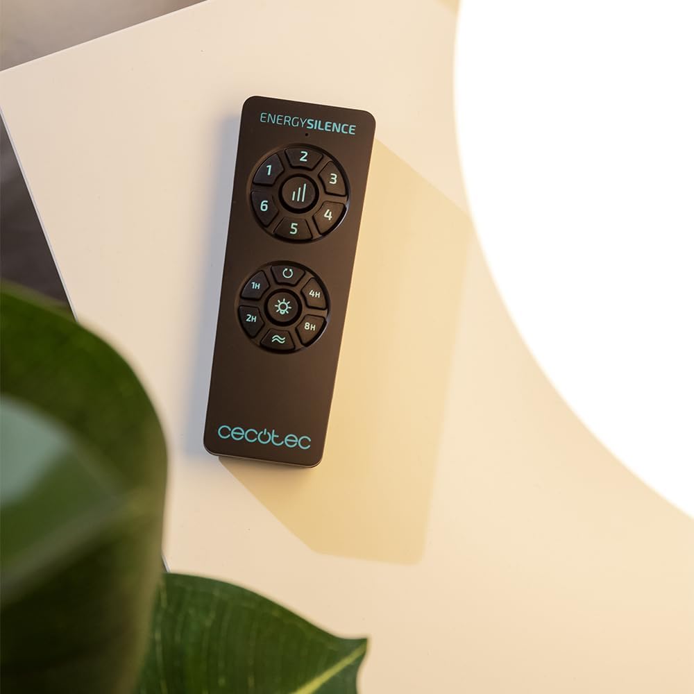 Ventilateur de plafond Cecotec à pales rétractables et lampe invisible EnergySilence Aero 4280 en acier, 40 W, diamètre 42 pouces (106 cm), minuterie, 3 tons lumineux, fonction été-hiver