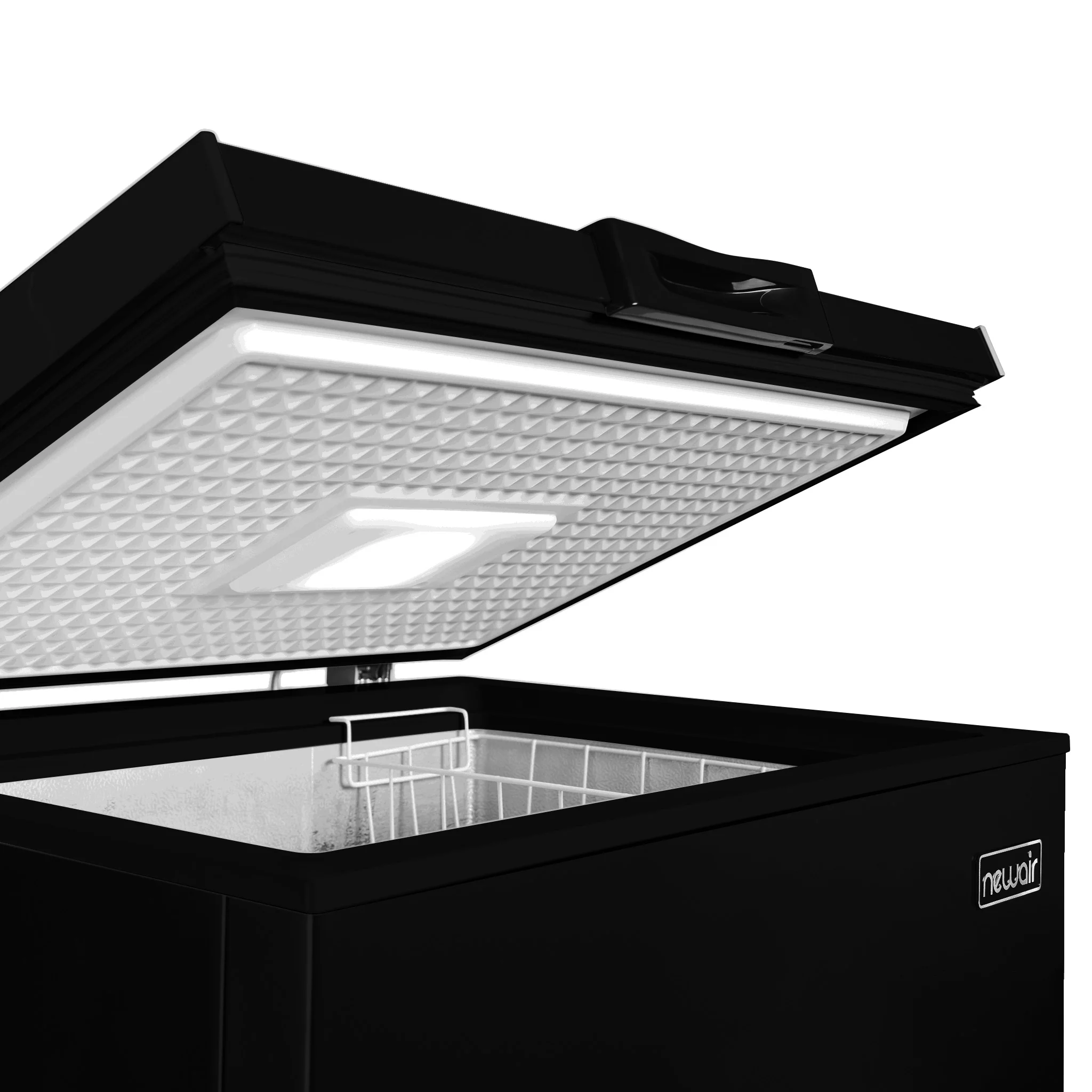 Newair Mini-Gefriertruhe (Modelljahr 2025) – 5 Kubikfuß – Schwarz