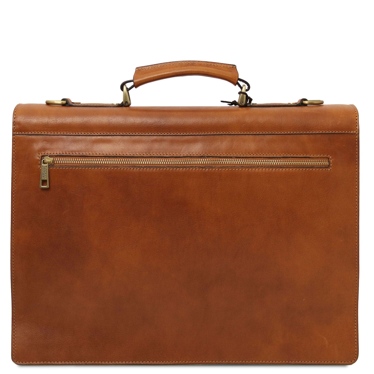 Cremona - 3 compartment matte leather briefcase | TL142448
