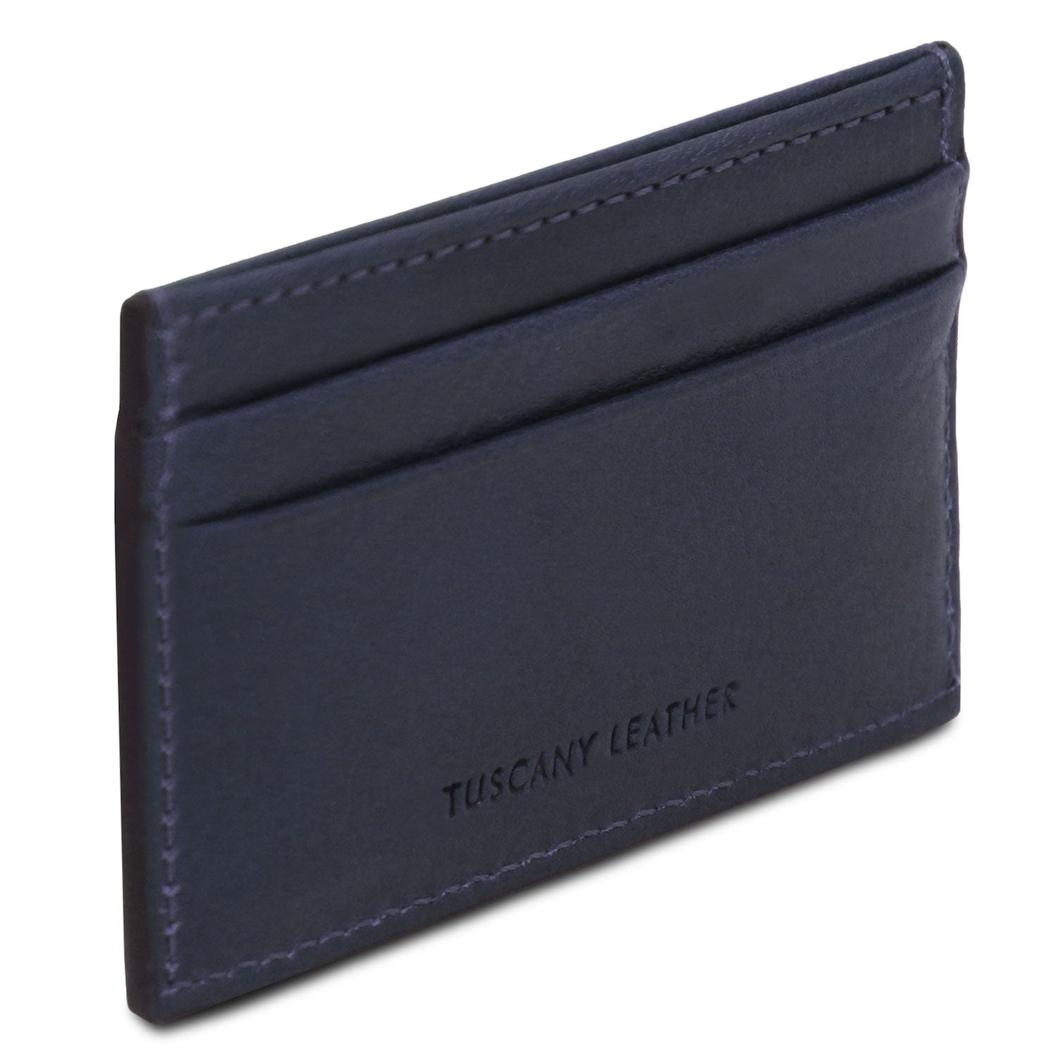 Leather card holder - 4 cards in smooth, full-grain leather | TL142473
