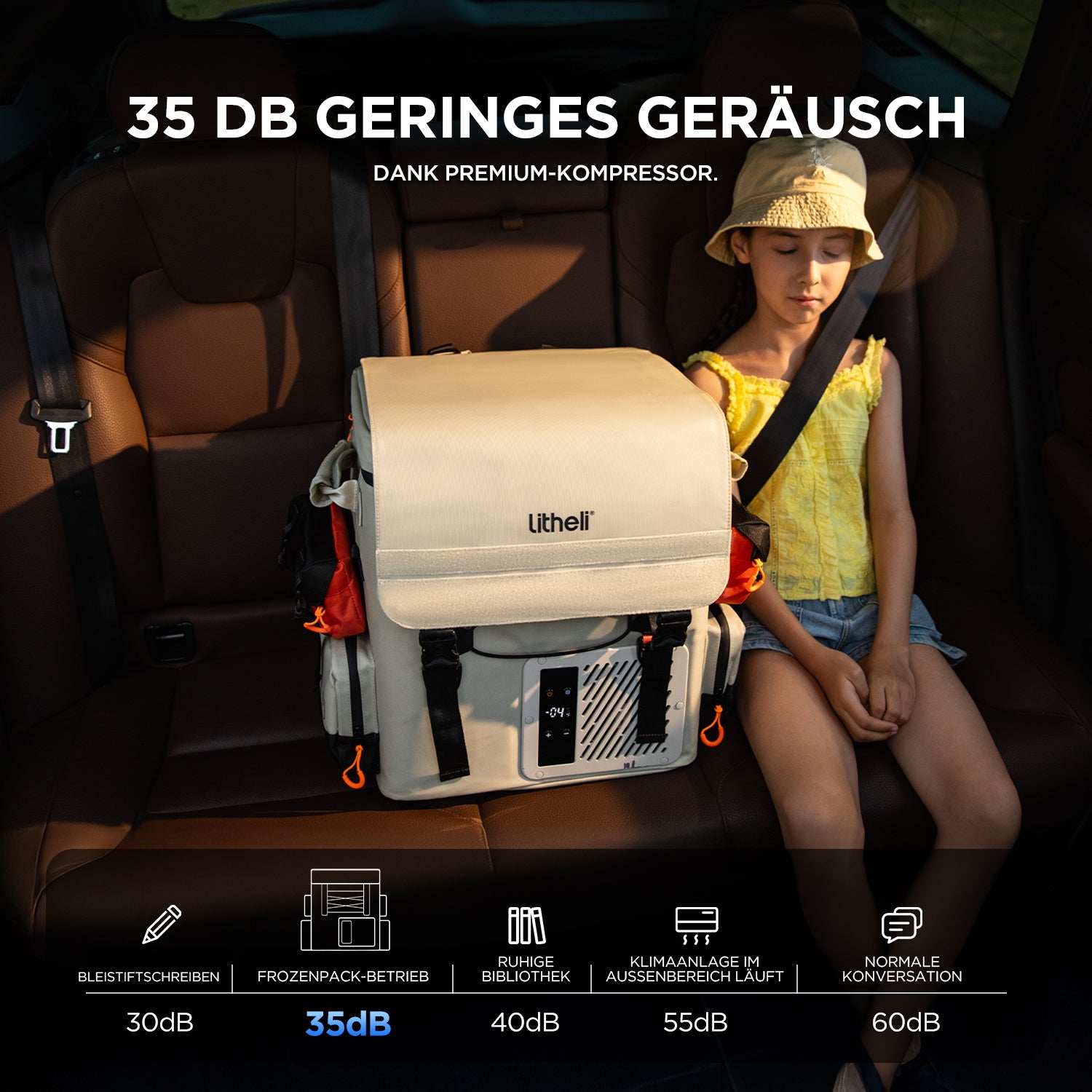 2025 Litheli FrozenPack – Tragbare Kühlbox im Rucksackformat