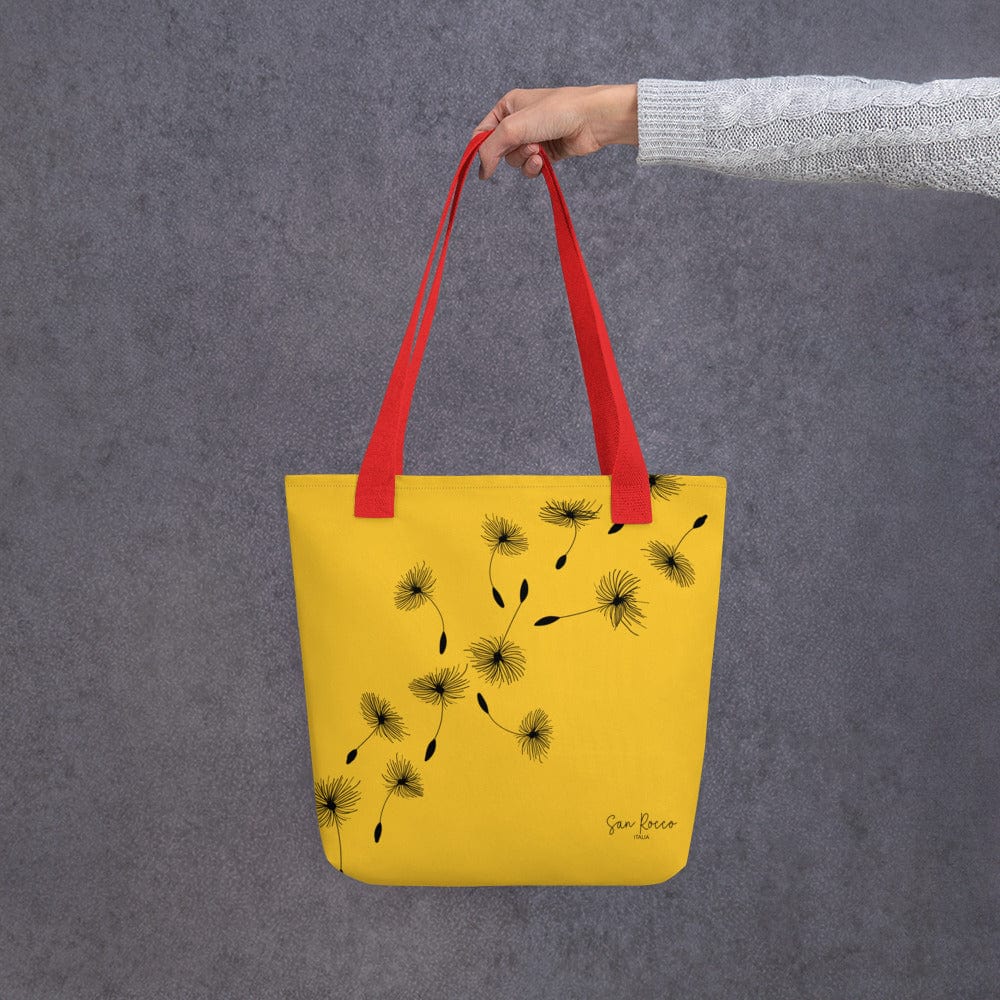 Yellow Dandelion Tote Bag