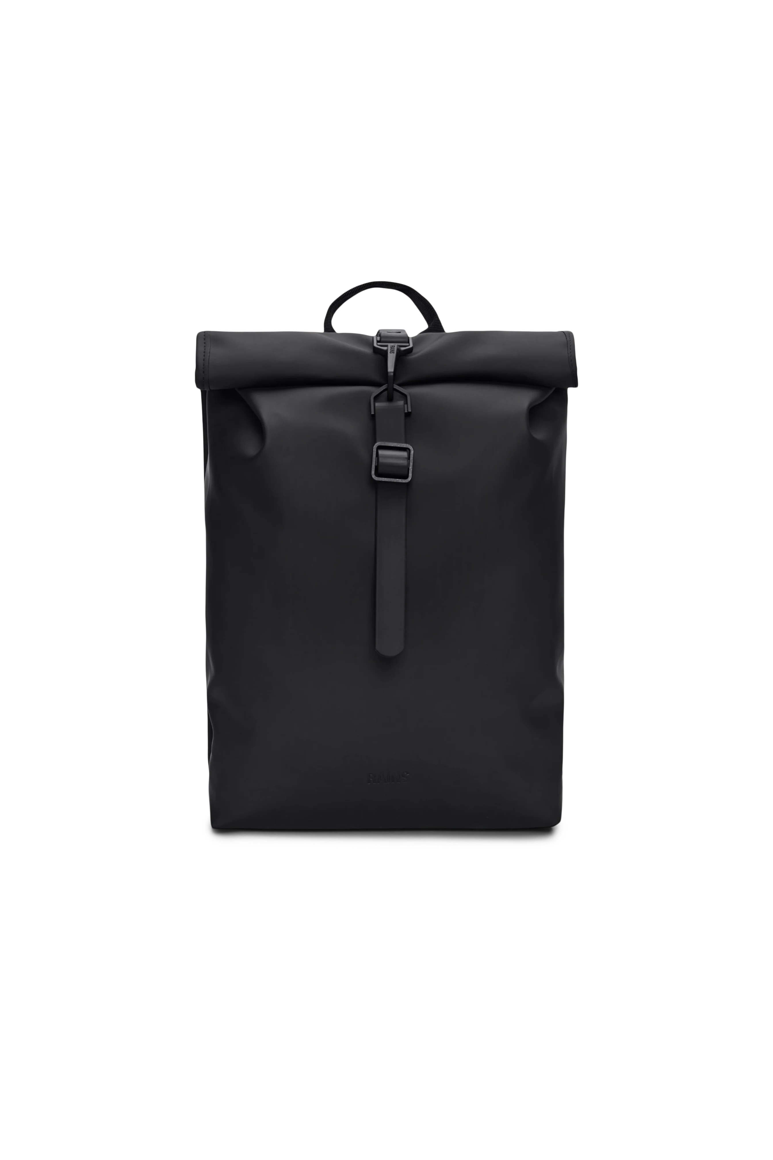 2025 Rolltop Rucksack Mini – Kompakt og vandtæt urban rygsæk med karabinhagelukning – PU-stof – Ideel til daglig pendling