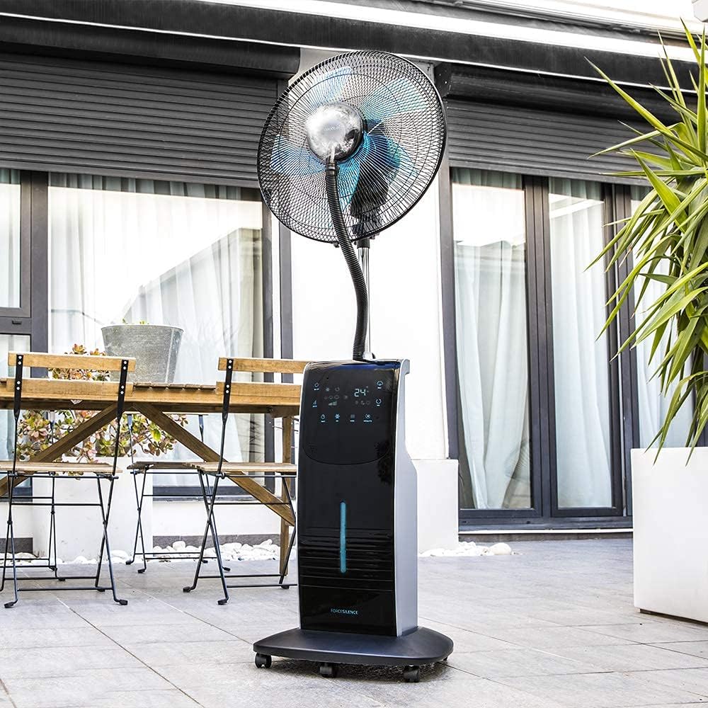 Ventilateur brumisateur d'eau douce Cecotec EnergySilence 490 avec télécommande, 90 W, diamètre 40 cm, 5 pales, réservoir 2,8 L, minuterie 7,5 h, indicateur LED et oscillation