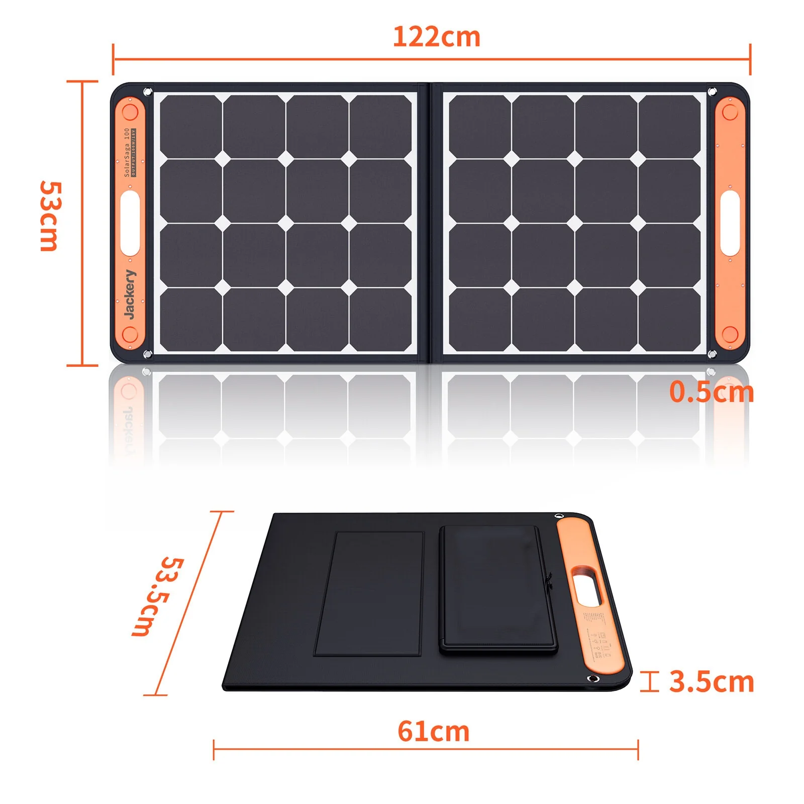 Jackery SolarSaga 100W Faltbares Solarpanel (ab 2025) – 0% MwSt.