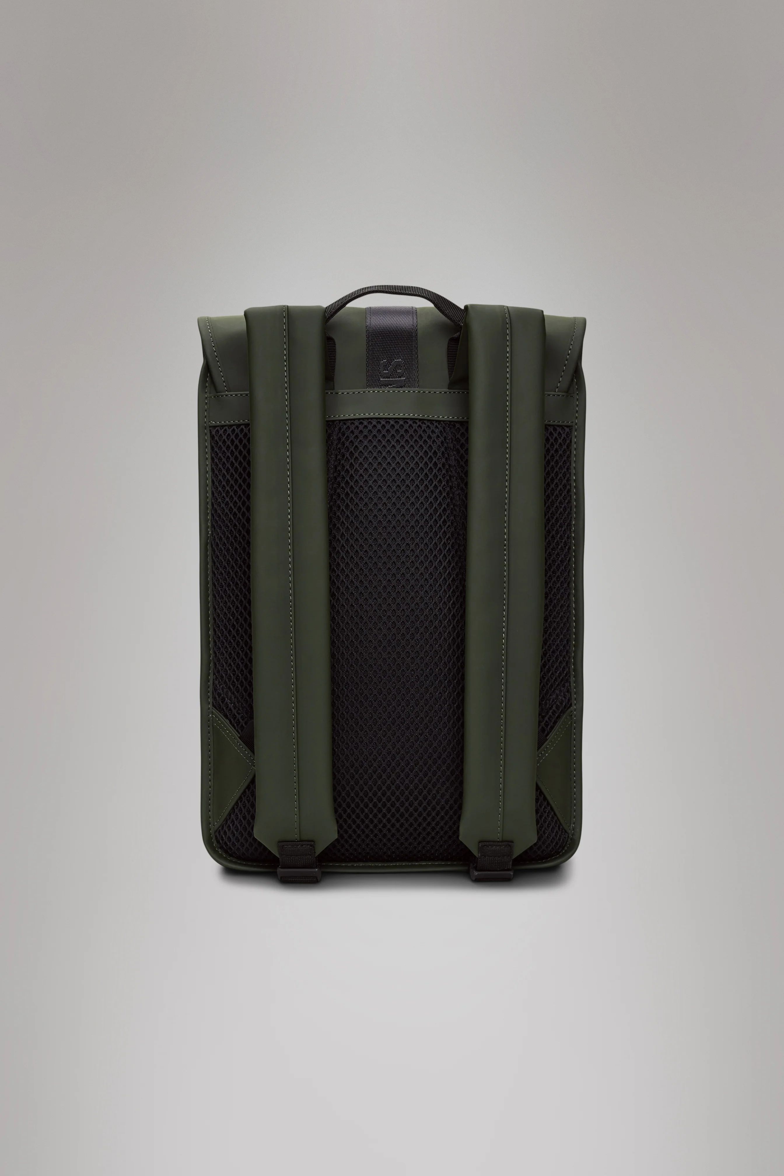 2025 Trail Backpack Mini – Vandafvisende dagrygsæk (15) med klap og gummispænde – PU-stof – Polstret laptoprum