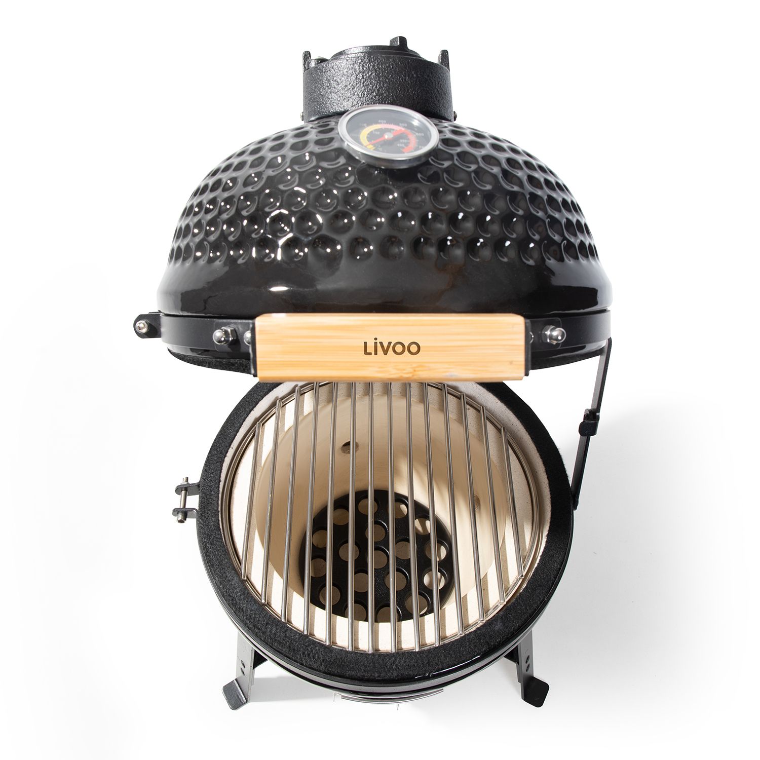 Livoo 27cm Keramik-Holzkohlegrill - Doc283