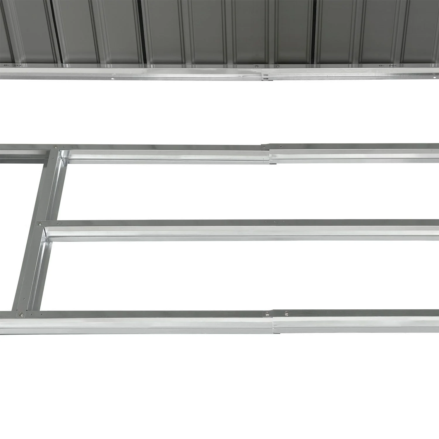 Abri de jardin métallique 2025 avec rangement pour bûches