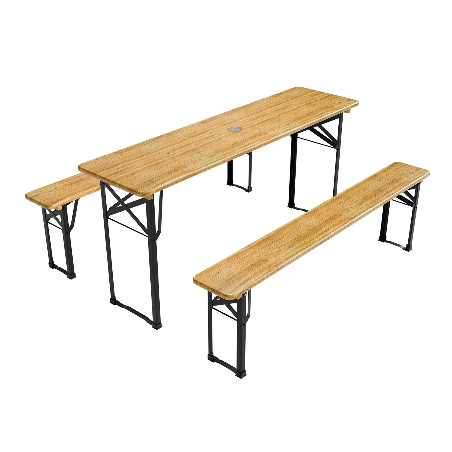 2025 Bichl 3-teiliges klappbares Partymöbelset aus Holz