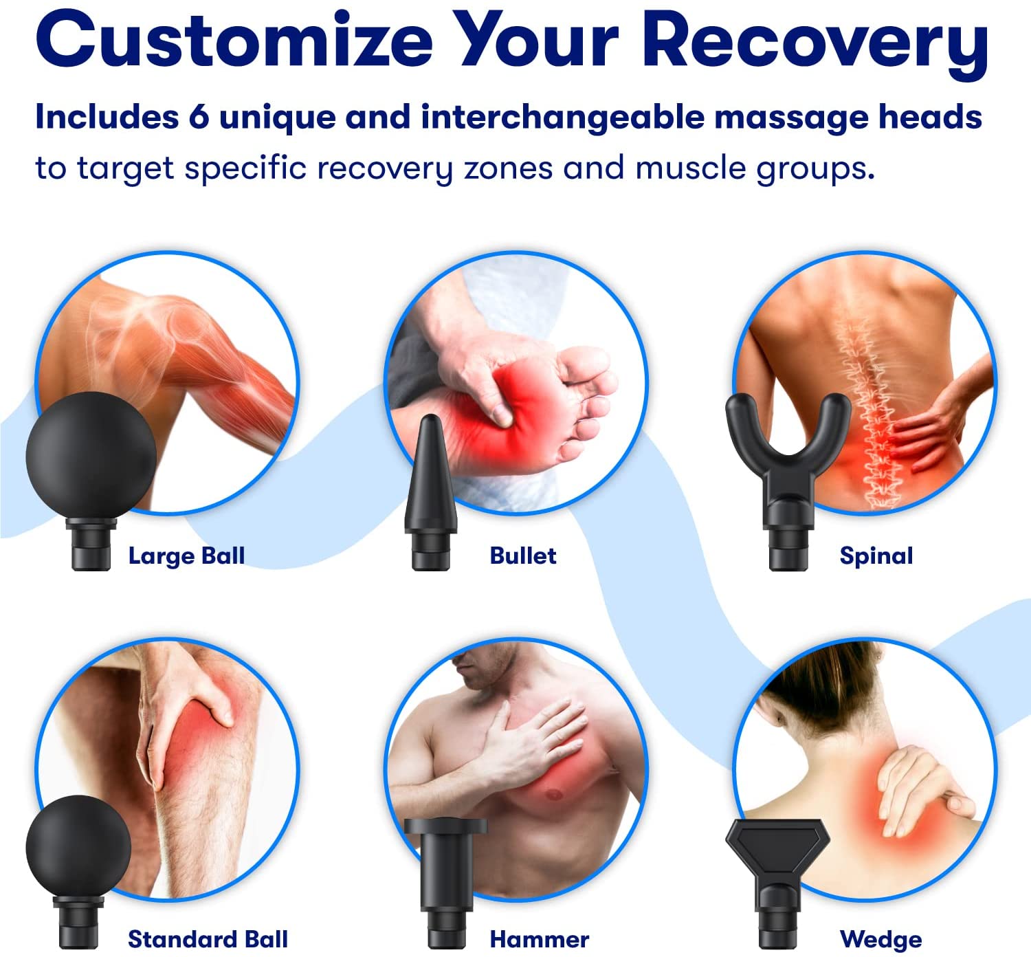 Tiefengewebsmassagepistole – Flyby F1Pro – Handmassagegerät für Nacken und Rücken zur Schmerzlinderung