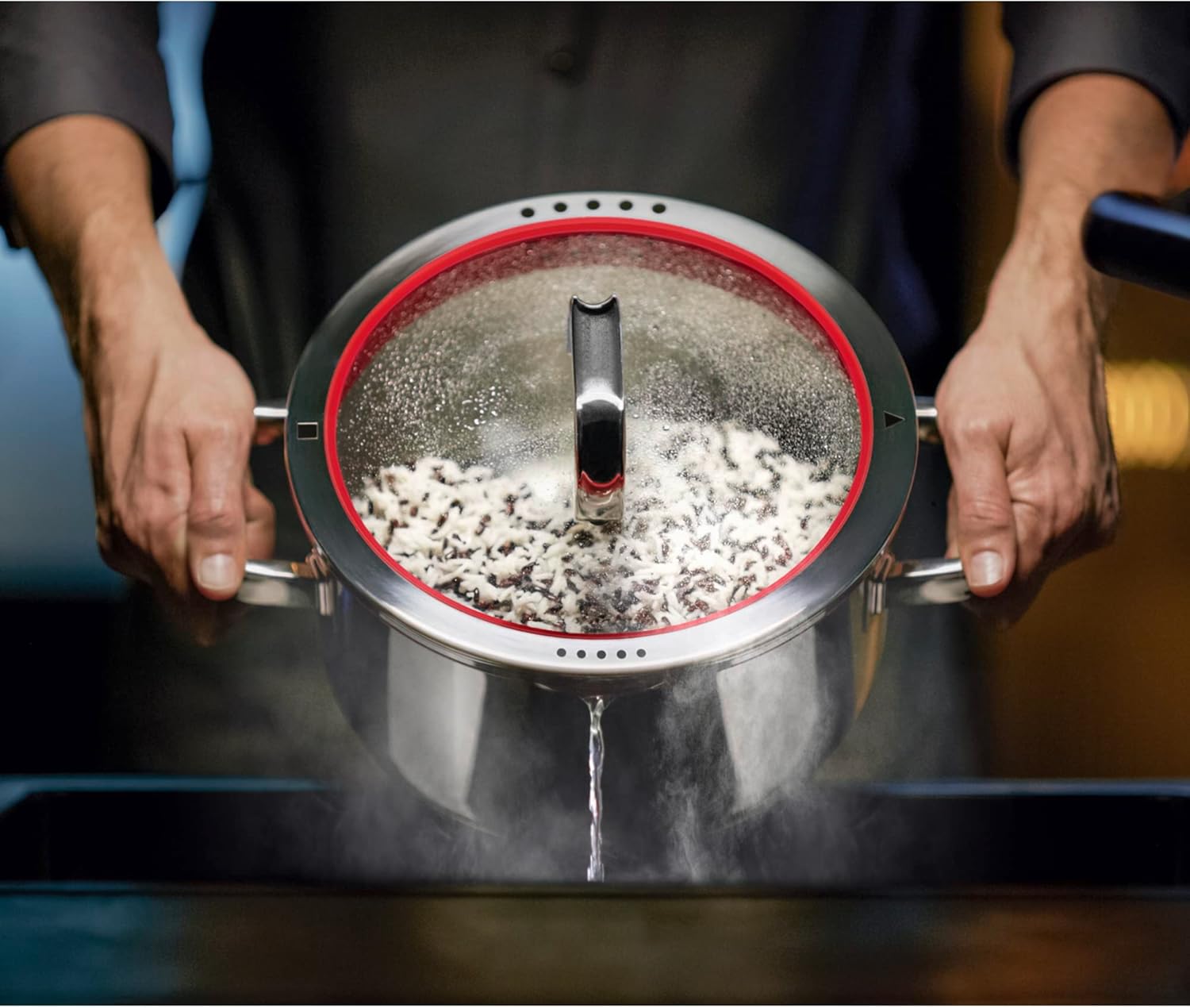 WMF Function 4-5-teiliges Kochgeschirr-Set, Edelstahl, induktionsgeeignet, 1 niedriger Topf (20 cm), 3 hohe Töpfe (16 cm, 20 cm und 24 cm) mit Deckel, 1 Topf (16 cm)