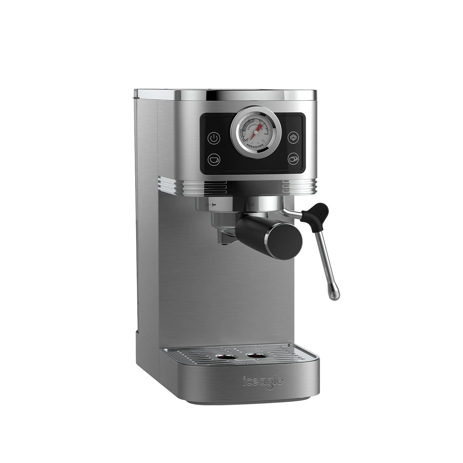 2025 Iceagle CM1660B Espressomaschine mit Dampfgarer – 1350 W