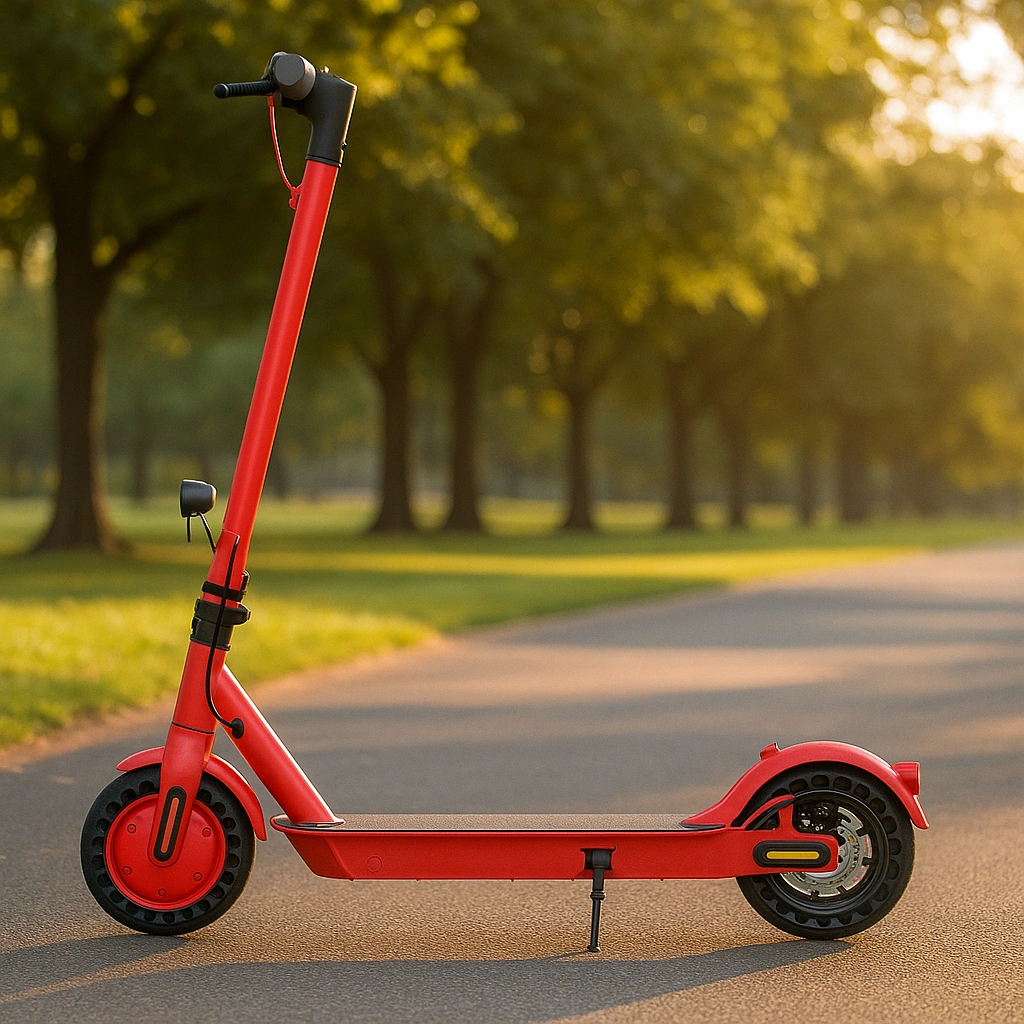Trottinette pour enfants, rouge, en métal, pour une utilisation en extérieur