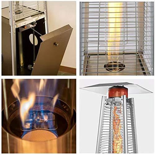 2 Sets pyramidenförmiger Terrassenheizstrahler, 42.000 BTU, Propangas-Turmheizstrahler