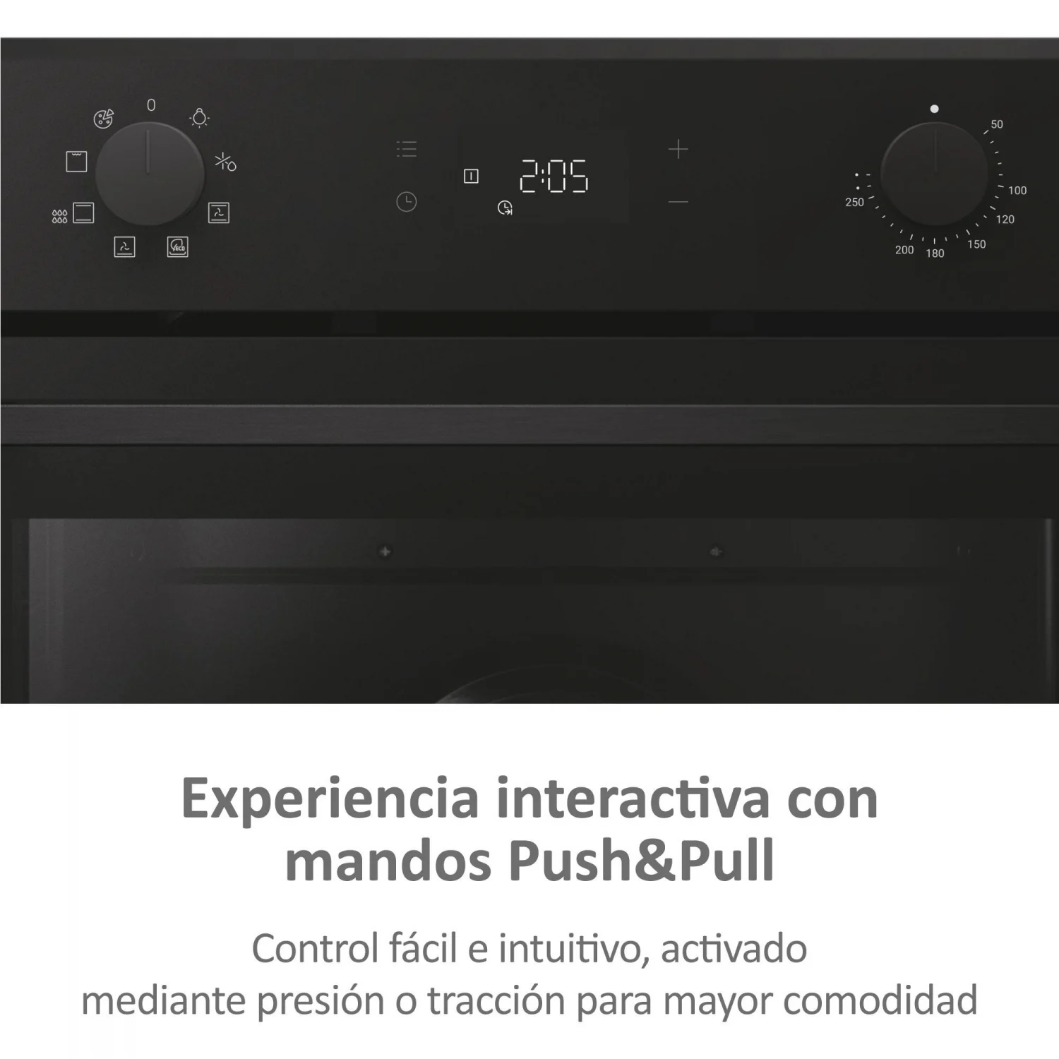 Haier H6 ID2P3T1HTB Multifunktionsbackofen, 3,3 kW, 78 l, Klapptür, 9 Kochfunktionen, Energieeffizienzklasse A+ – Schwarz