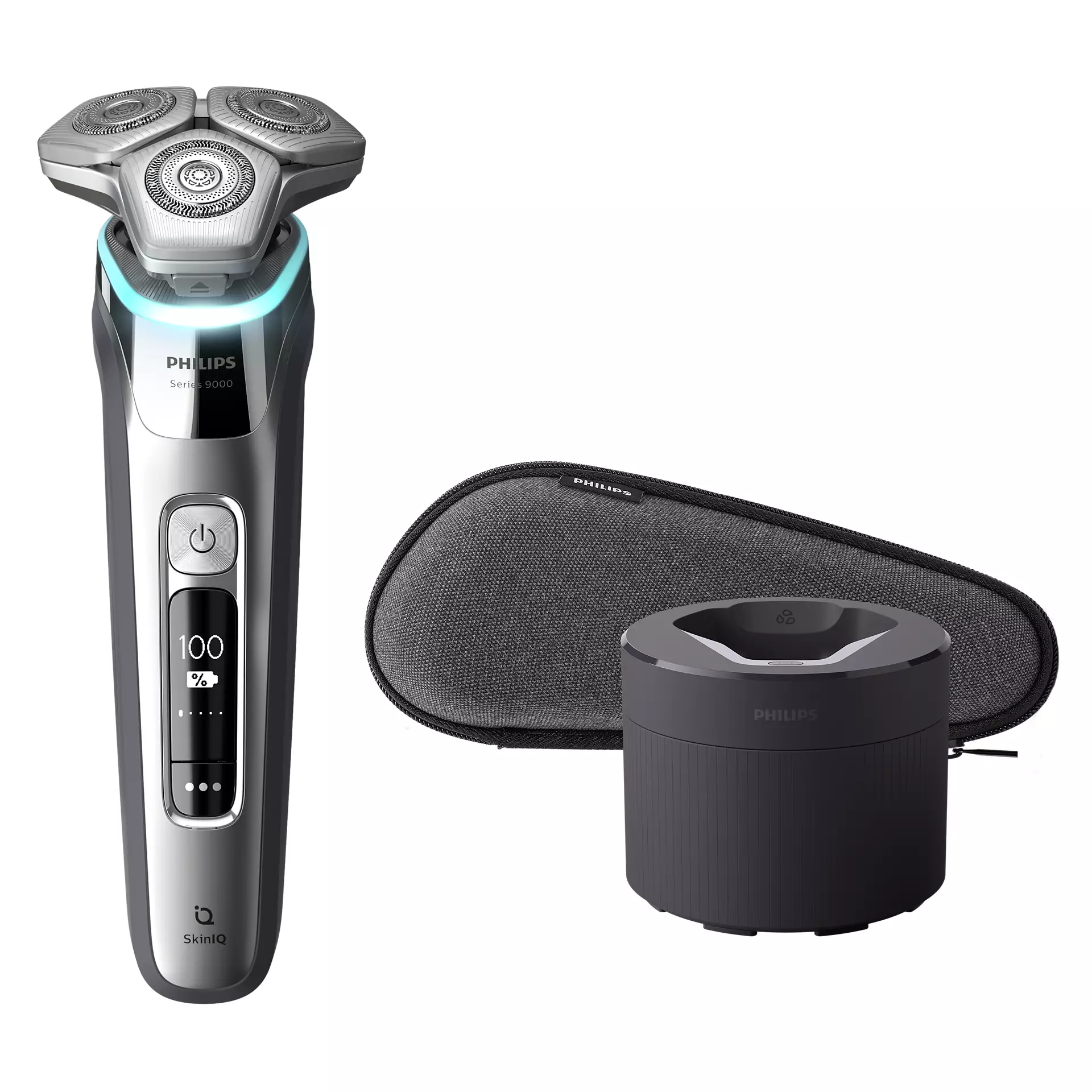 2025 Philips Series 9000 S9985/50 barbermaskine til mænd – våd- og tørbarbering med SkinIQ-teknologi