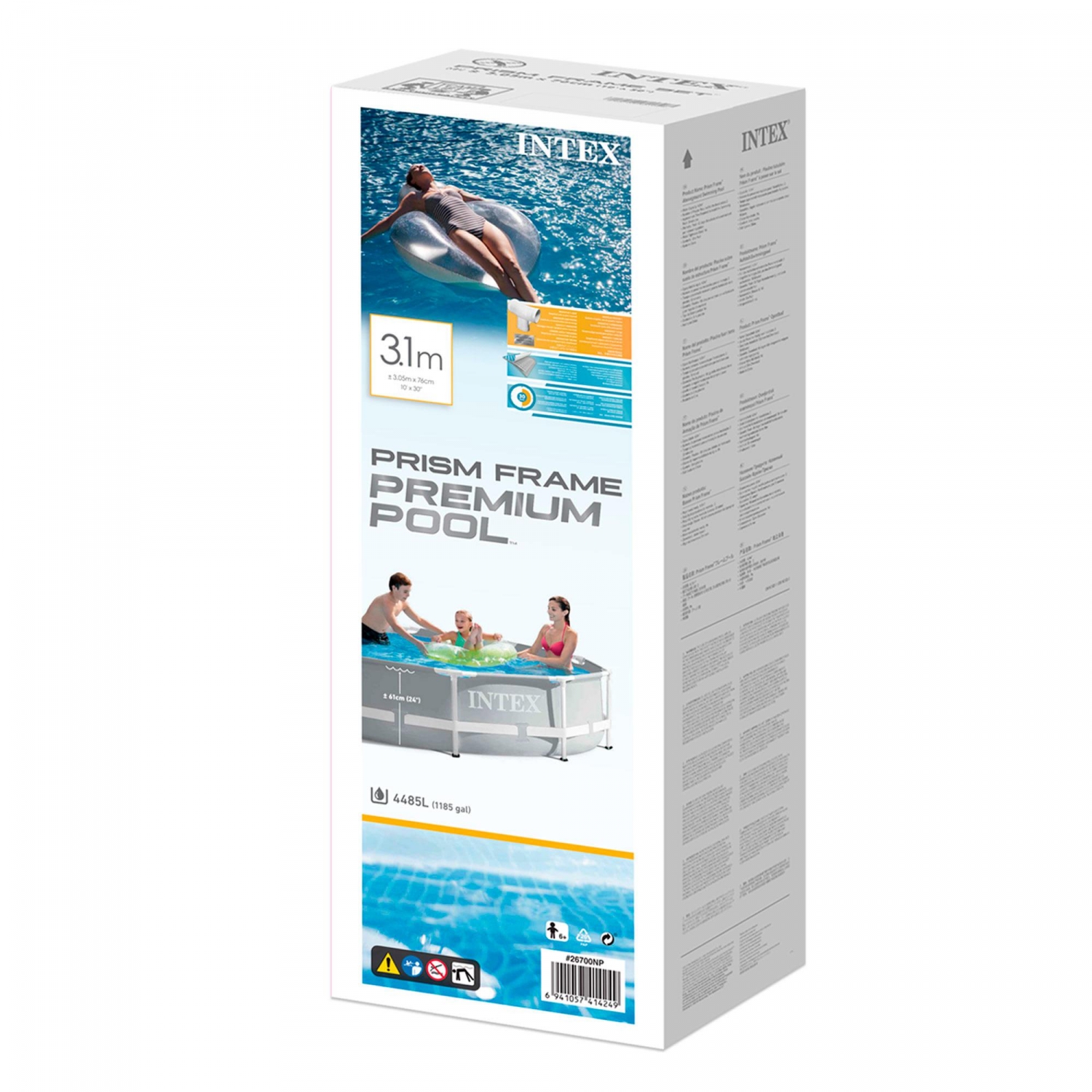 Prism Frame Rundpool 305x76 cm