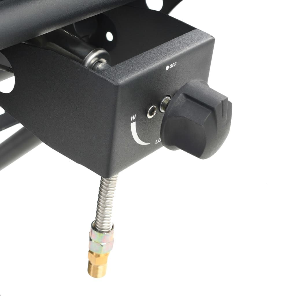 Vidaxl Tragbarer Gasgrill mit schwarzer Grillfläche