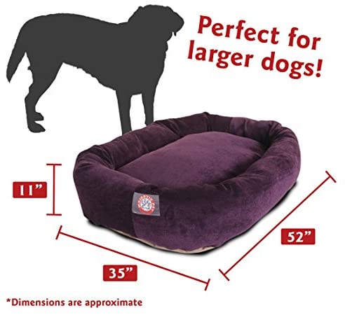 Majestic Pet Villa Bagel Hundeseng | Beroligende donutformet seng, flere størrelser og farver