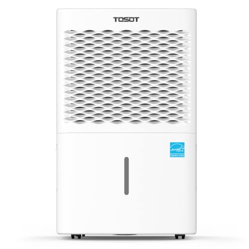 2025 TOSOT 20-pint affugter til 1.45 m². Energy Star-certificeret - til hjem, kælder, soveværelse eller badeværelse - Super støjsvag (tidligere 30-pint model)
