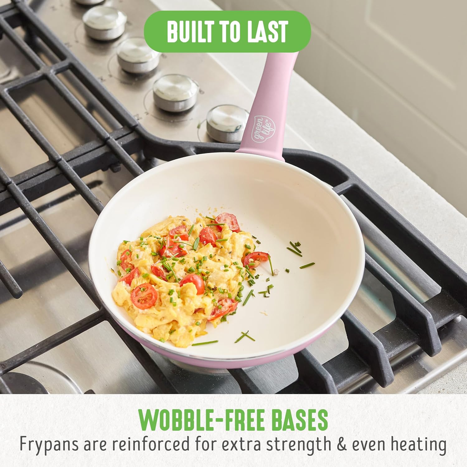 GreenLife Soft Grip 16-teiliges Antihaft-Keramik-Kochgeschirr-Set, bestehend aus Bratpfanne, Stielkasserolle und Topf, PFAS-frei, spülmaschinenfest, ofenfest, türkis