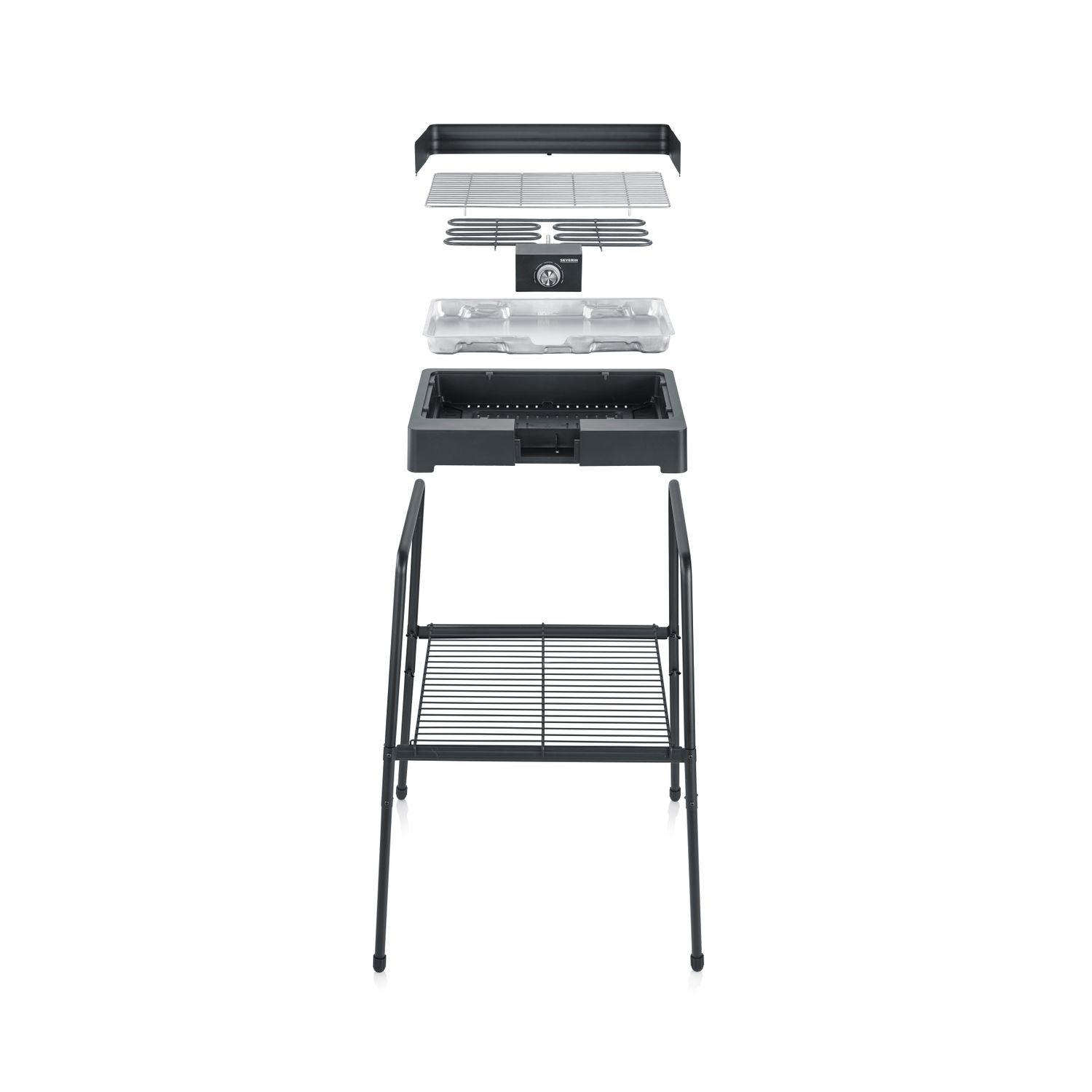 Grill mit Beinen, schwarz, 2200 W, Seite 8566, Severin