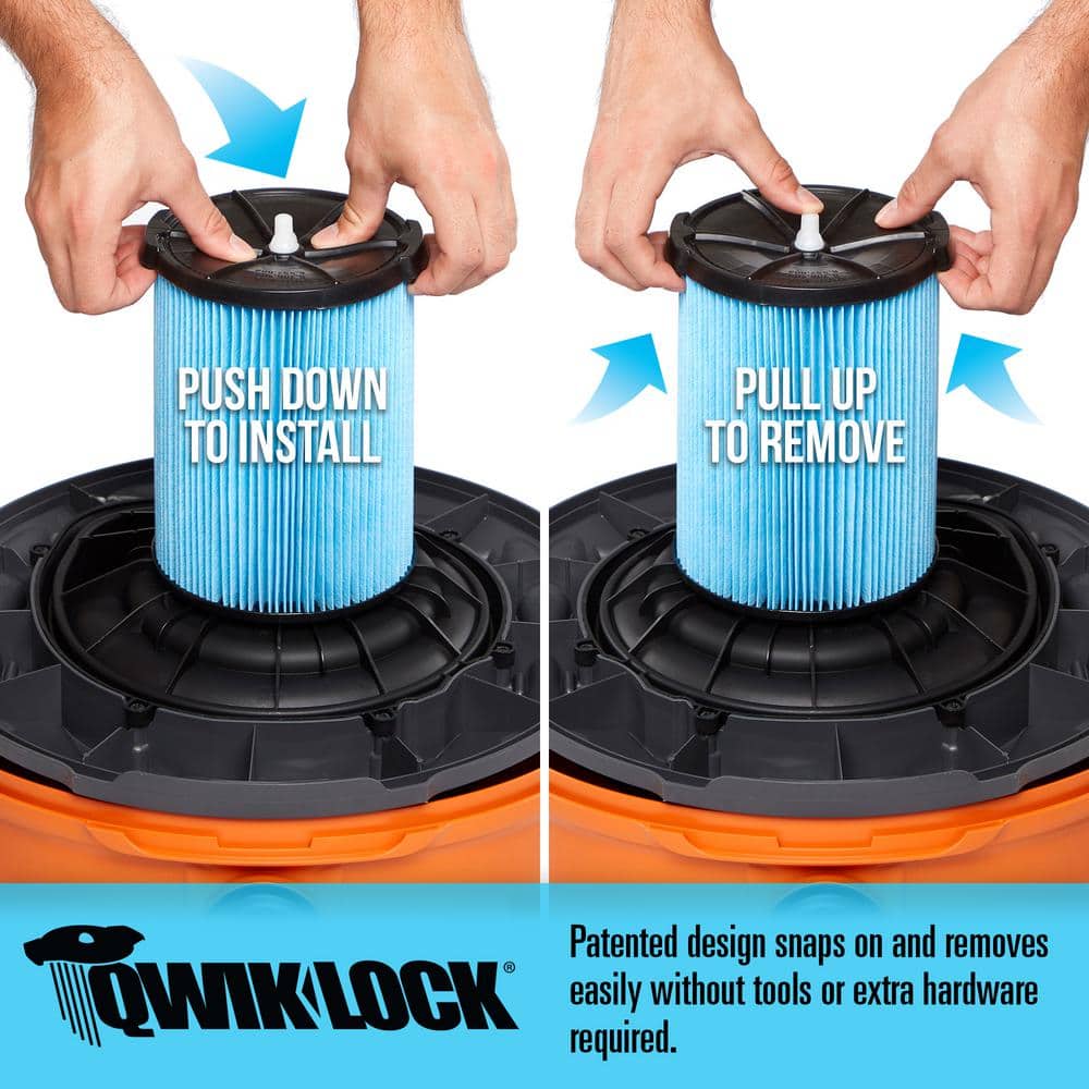 Aspirateur eau et poussière NXT 2025 14 gal / 6,0 HP (puissance maximale) avec kit voiture haut de gamme – RIDGID HD1401