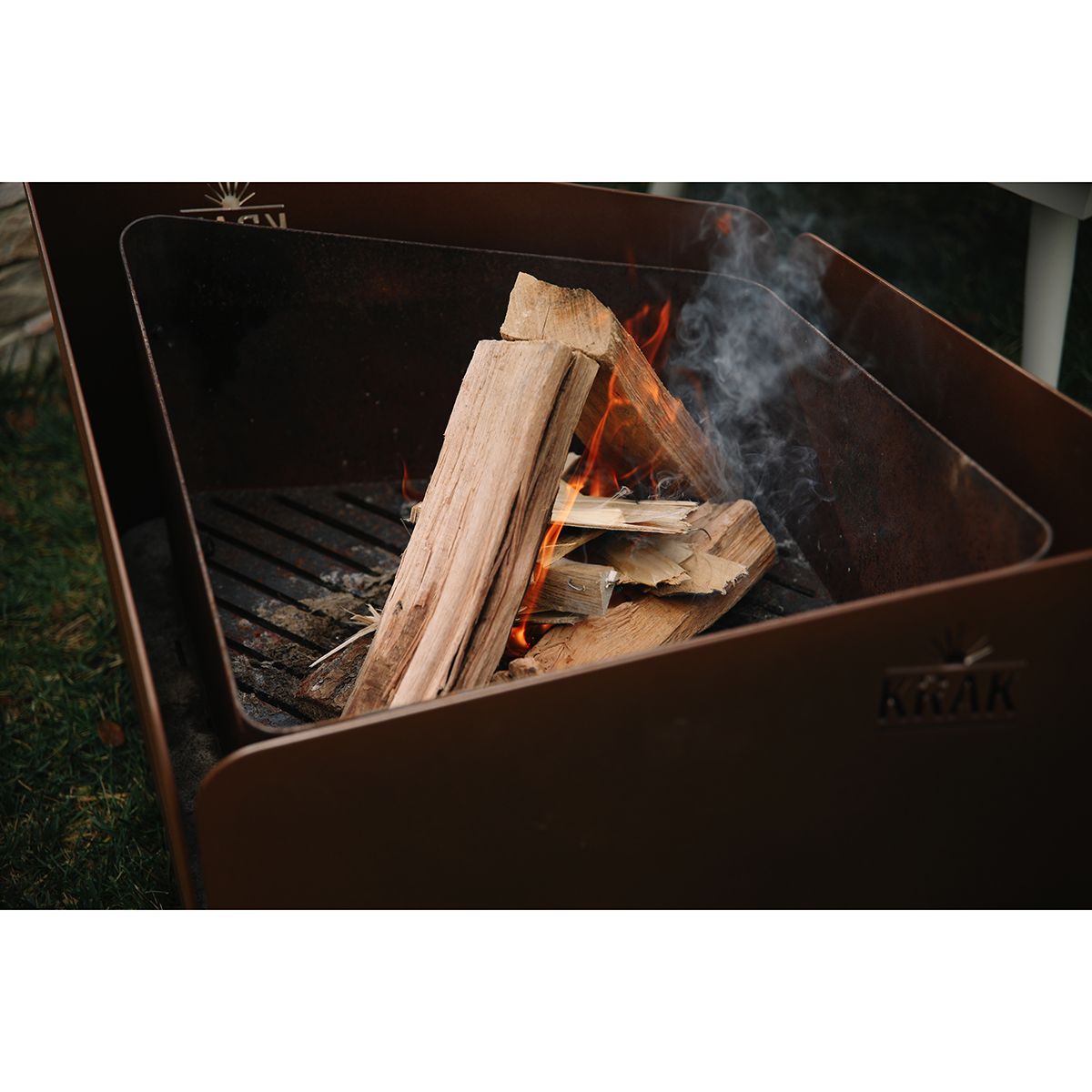 Krak Holzkohlenbecken 79 x 69 cm – Levant Fleur De Rouille