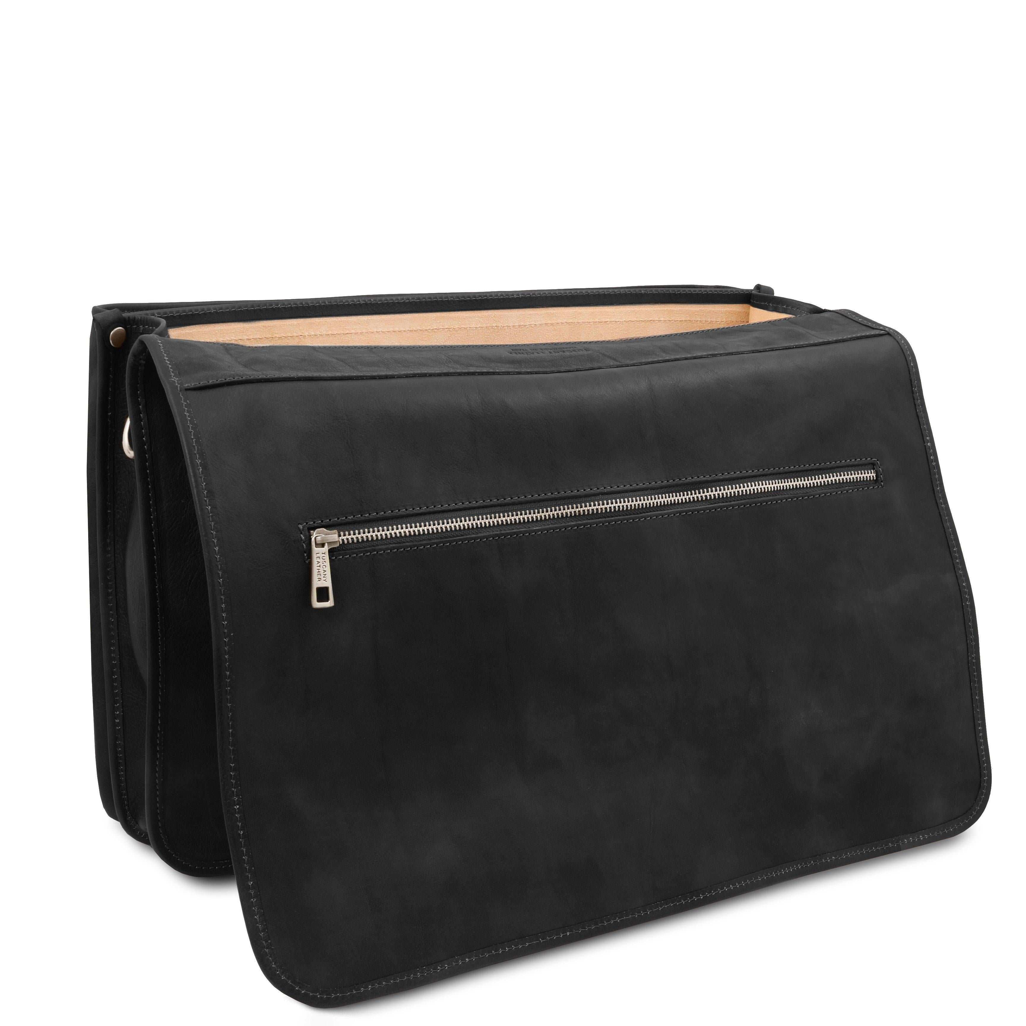 Ancona - Leather messenger bag | TL142073