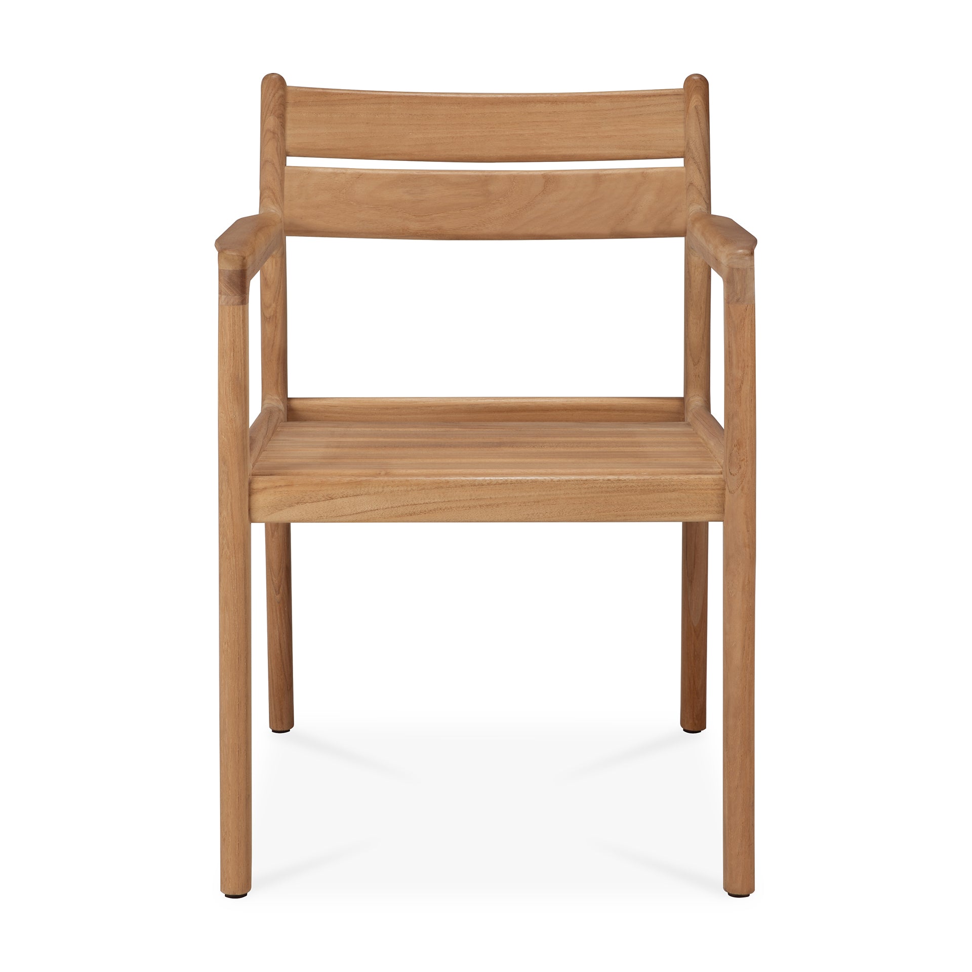 Silla de comedor de exterior Jack - Teca (con reposabrazos)