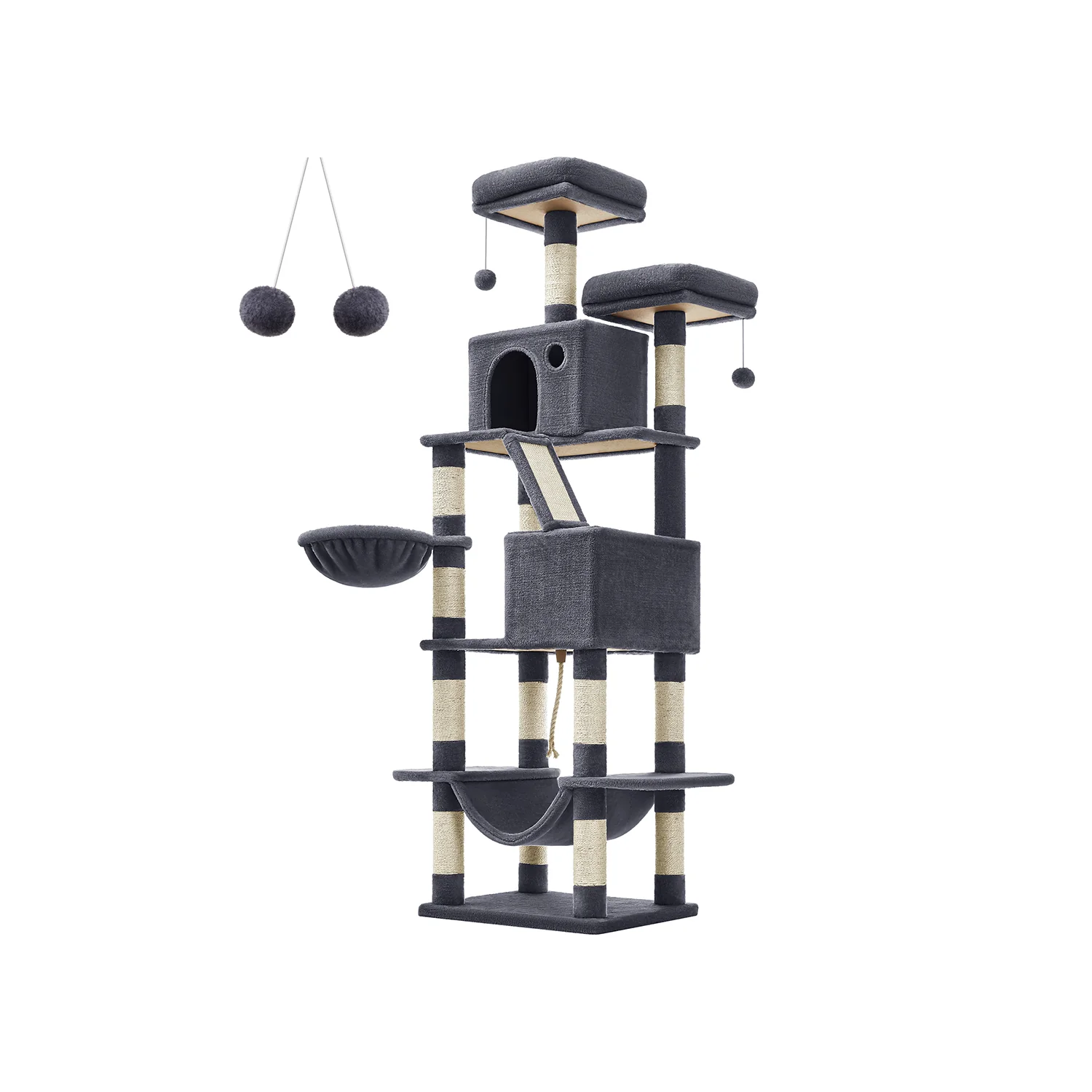 206 cm hoher Katzenbaum