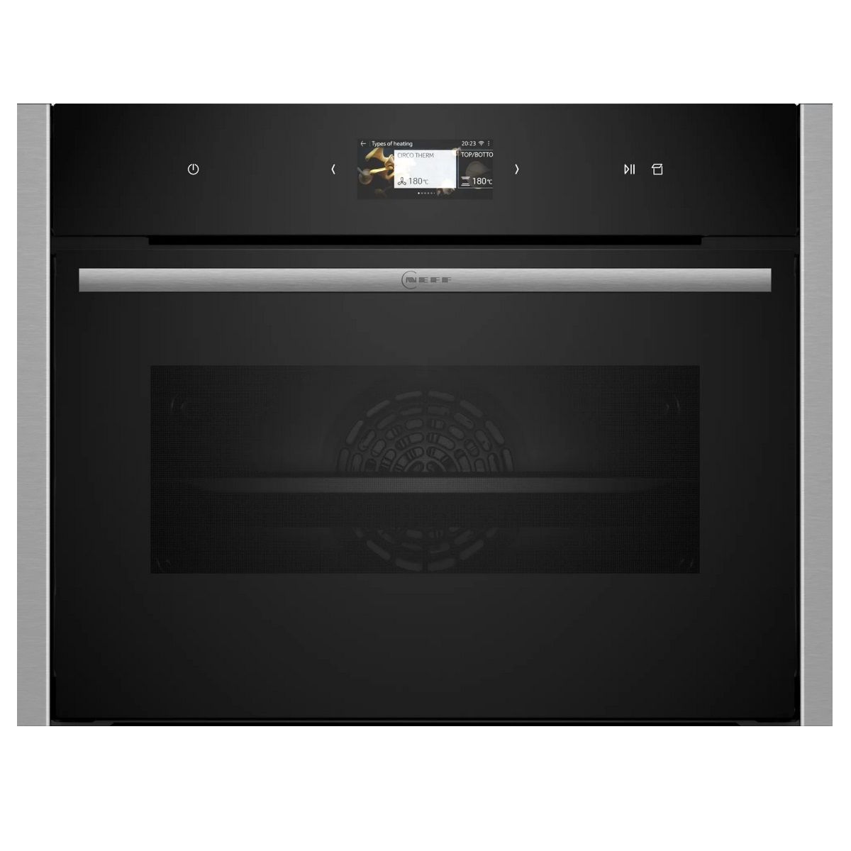 Neff Einbau-Dampfgarer-Kombinationsbackofen 47 l 60 cm A+ EcoClean Schwarz - C24fs31n0
