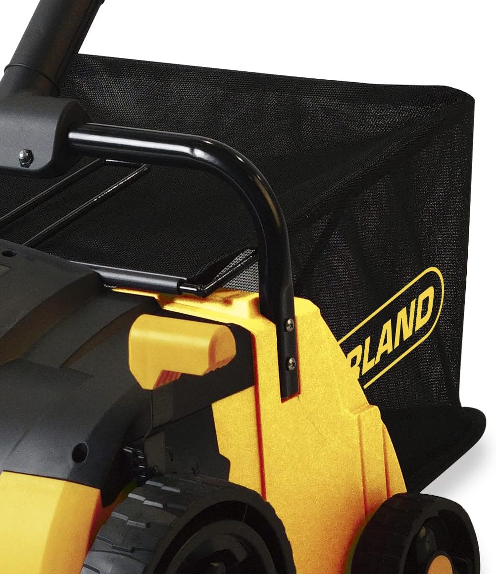 Garland Roll&Comb 502E-V19 - Elektrisk kunstgræsfejer/kammaskine med stikkontakt - 1.600 W effekt, 15,6 kg vægt, 40 cm arbejdsbredde med justerbar højde. 40 L opsamlingspose. Velegnet til overflader op til 350 m².