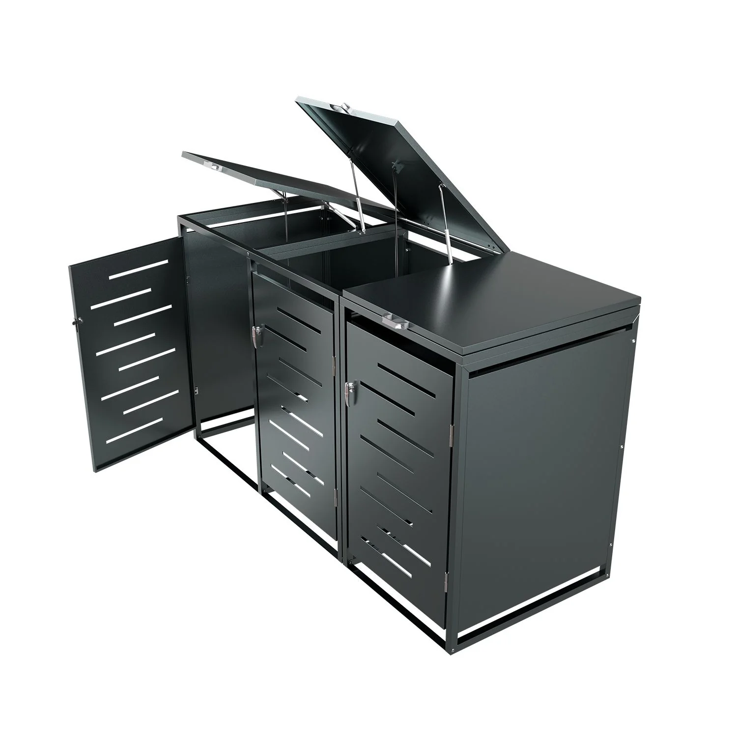 Boîte de rangement pour poubelle métallique Arel 2025