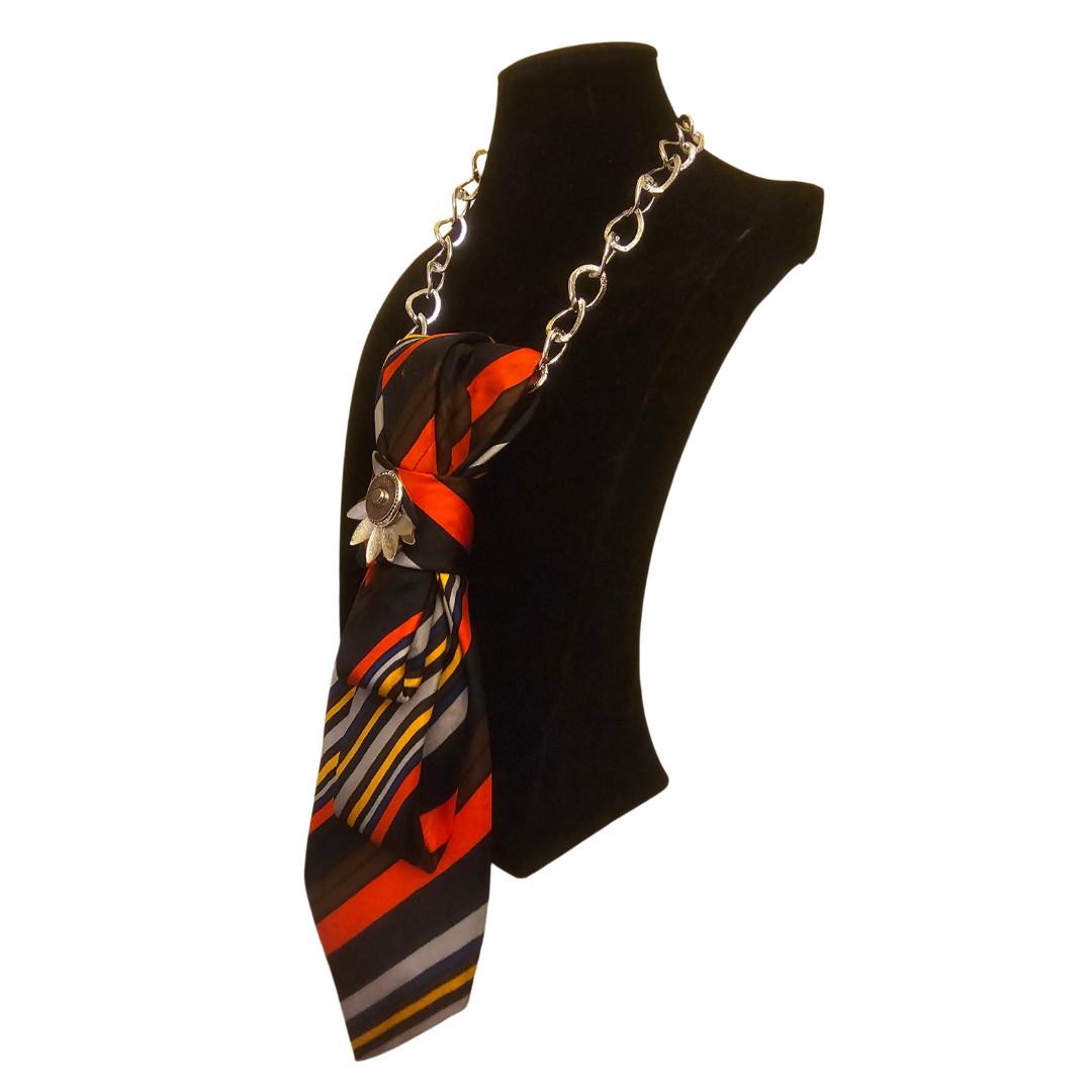 Stripes Fire 4-in-1 Jeweled Tie