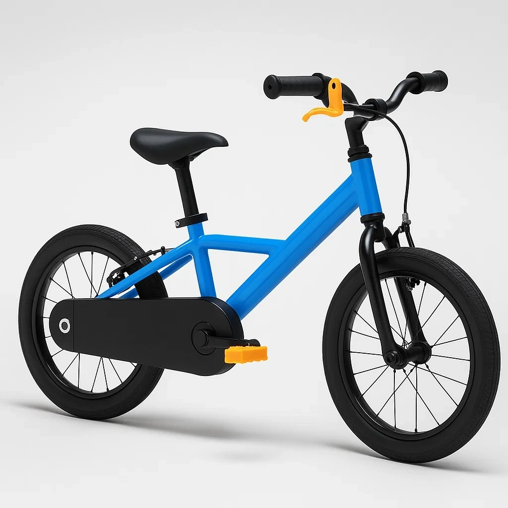 Vélo enfant bleu 14 pouces, adapté aux enfants de 4 à 6 ans - RzeTjFxe11RS