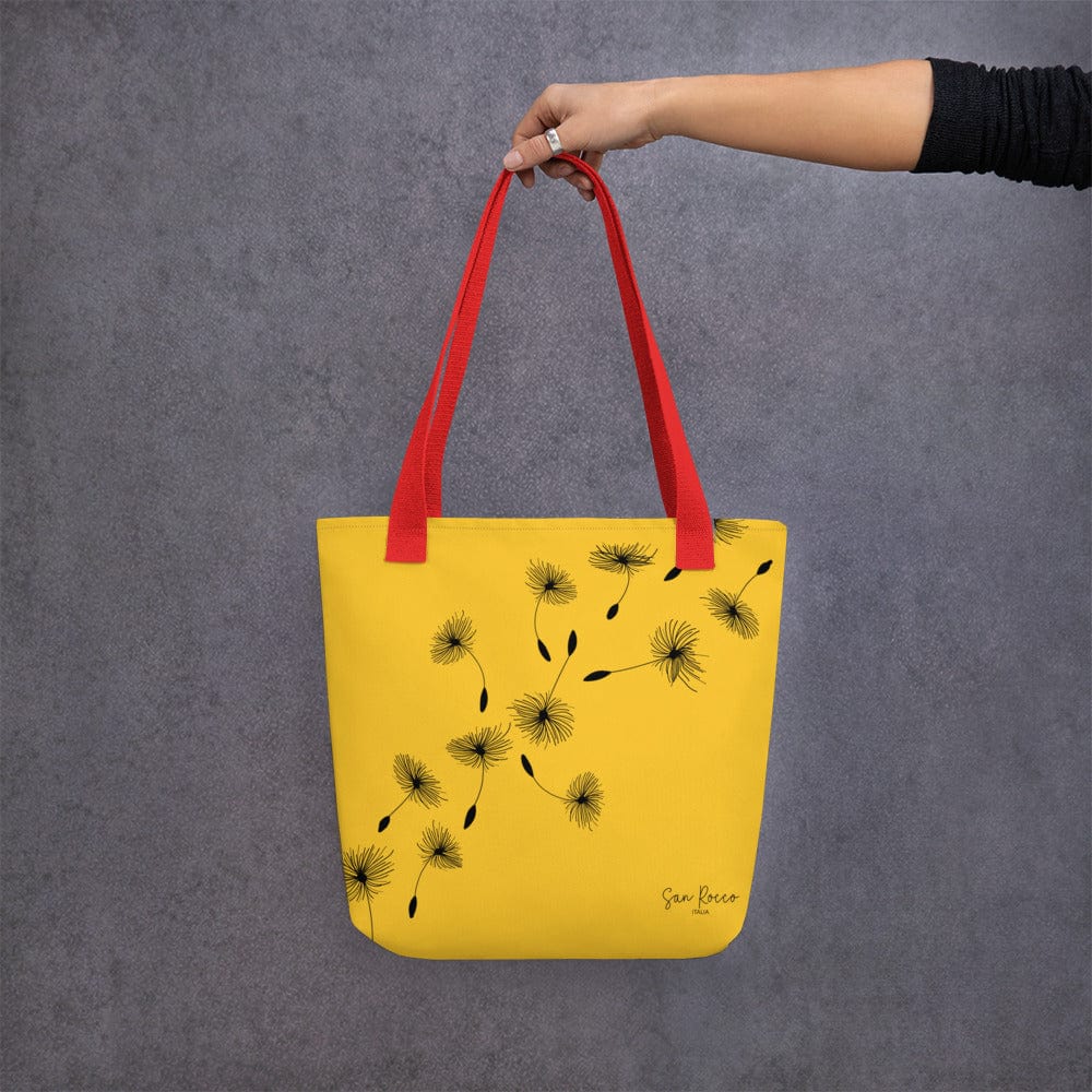 Yellow Dandelion Tote Bag