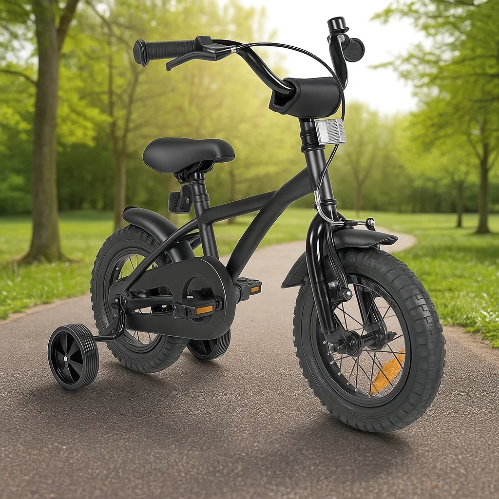 Vélo noir pour enfant de 12 pouces (3 à 5 ans) - OPzleaXgK8CU