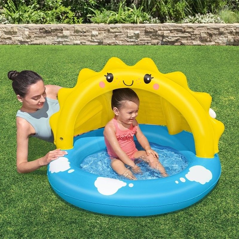Bestway aufblasbares Kinderbecken, Sun Ring, 101 x 97 x 71 cm, ab 2 Jahren, Garten 52637