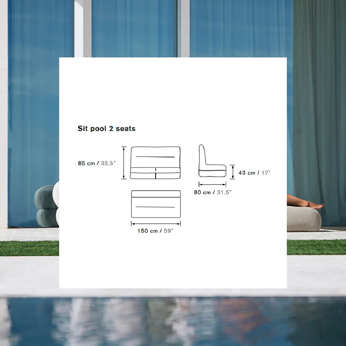 Schwimmender Sitzplatz SIT POOL