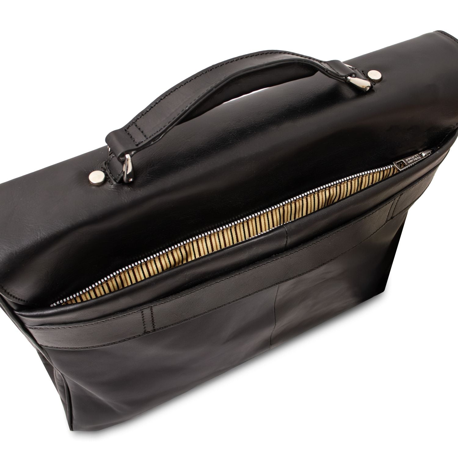 Alessandria - Matte leather multi compartment laptop briefcase | TL142067